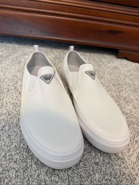Men's White Slip-On Canvas Sneakers - Casual Everyday Shoe